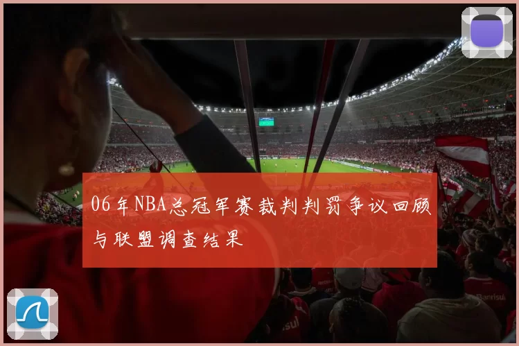 06年NBA总冠军赛裁判判罚争议回顾与联盟调查结果