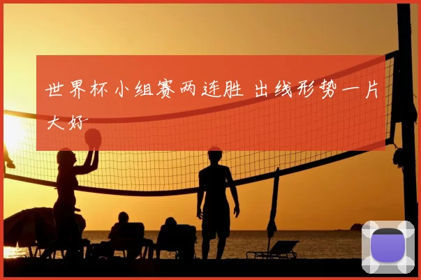 世界杯小组赛两连胜 出线形势一片大好