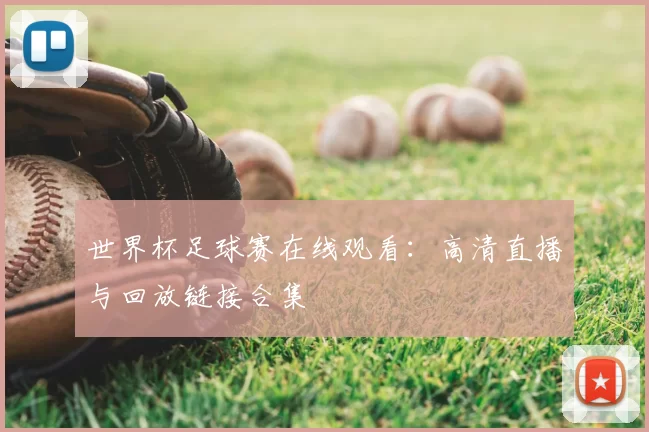 世界杯足球赛在线观看：高清直播与回放链接合集
