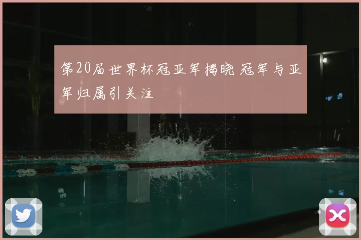 第20届世界杯冠亚军揭晓 冠军与亚军归属引关注